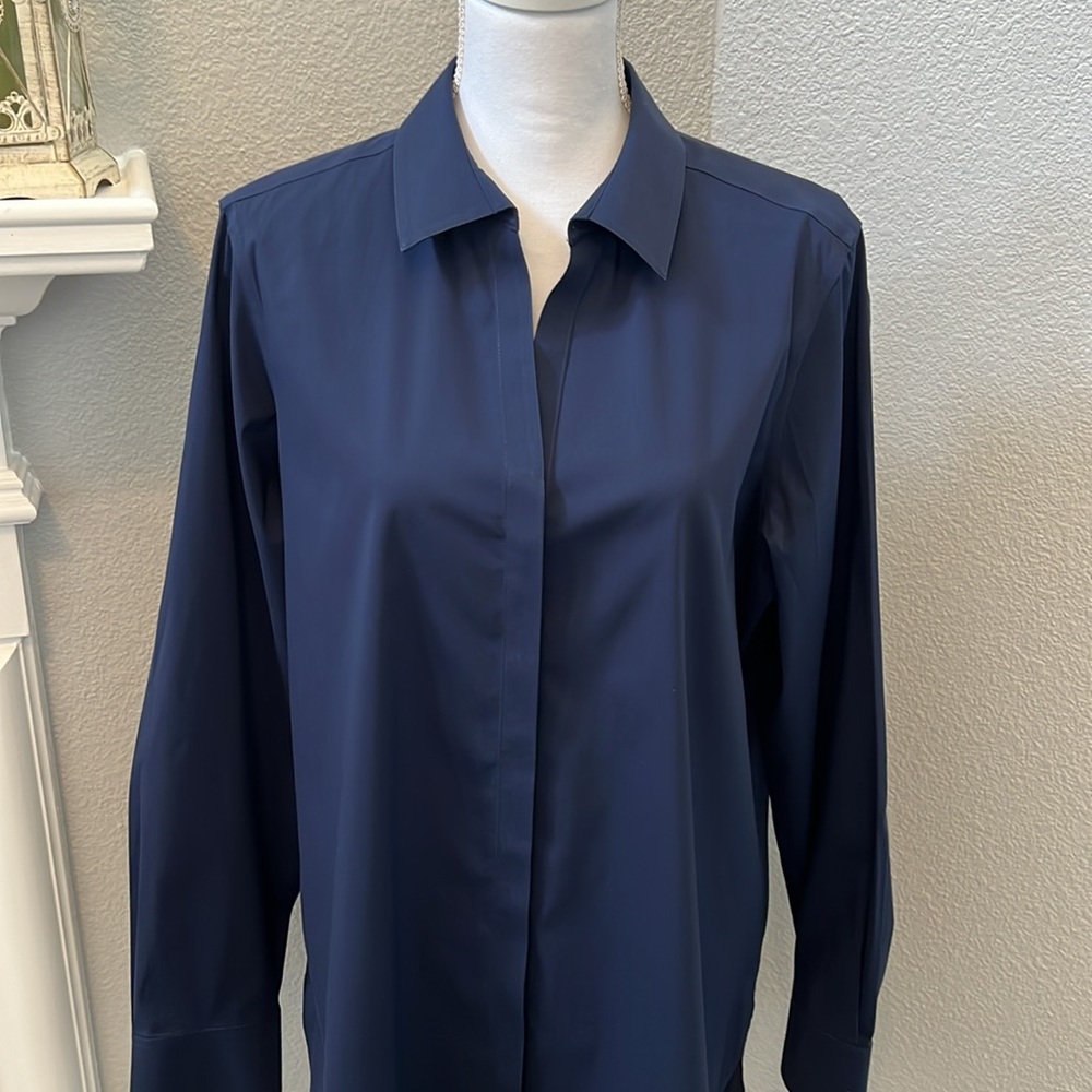Foxcroft Essential Stretch Non-Iron Shirt - Picture 10 of 14